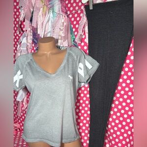 VS Pink Leggings Set
